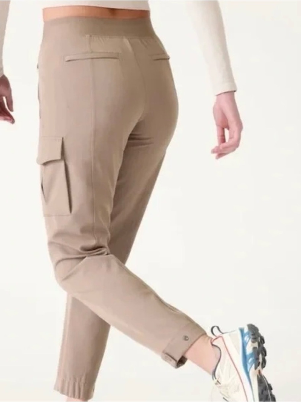 Athleta Endless High Rise Cargo Pants 10 T Tall Stretch Travel